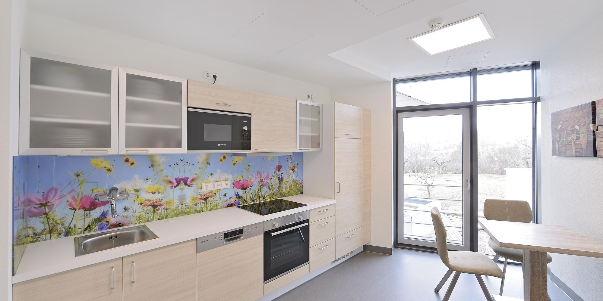 Kitchen for patients and visitors for a piece of home
